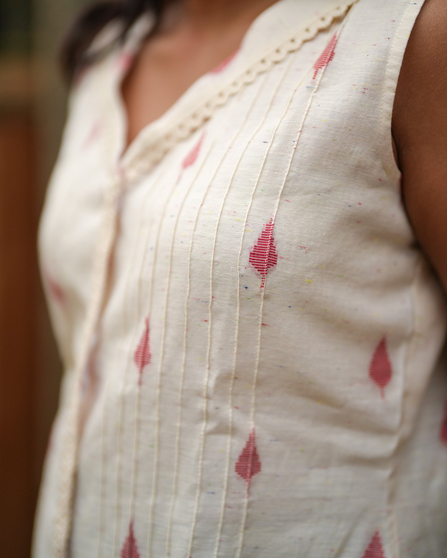 Ivory Infused Multicolour Confetti Flecks Tunic