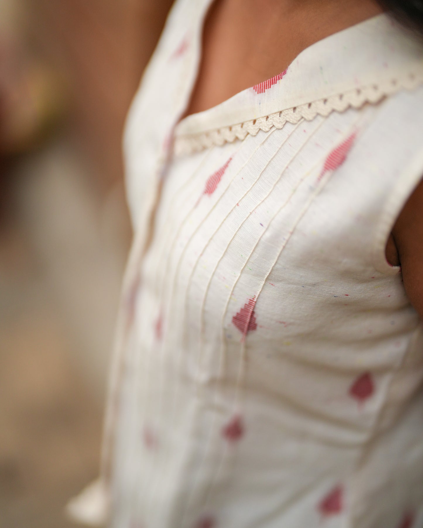 Ivory Infused Multicolour Confetti Flecks Tunic
